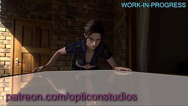 Claire Redfield FUCKED HARD 3D WIP (plz read comment) - by OpticonStudios