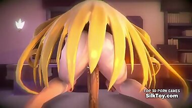 3D Big Dick Game Fuck The Horny Blonde Princess Teen
