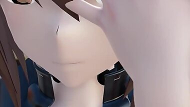 [MMD] R-18 Pole dance con farolas Maho Nishizumi