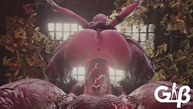 CUTE TEEN GETS FUCKED BY MONSTER IN THE BASEMENT