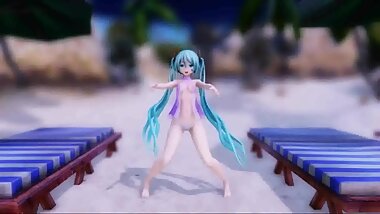 [MMD] R-18 Miku - Basshunter + Sex