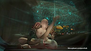 There is no escape with this creature of space - Tight pussy gets hammered