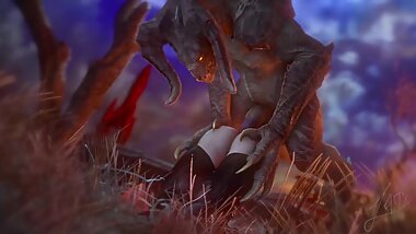 deathclaw rough anal fucking