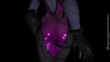 Widowmaker Shaking Her Ass to Music