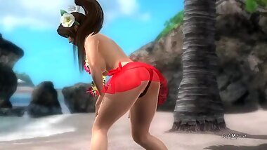 Dead or alive 5 Mai Shiranui big ass teen sexy 3D animation butt exposure !