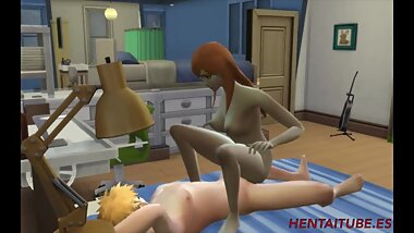 Orihime is fucked by Ichigo in his room - Bleach Hentai
