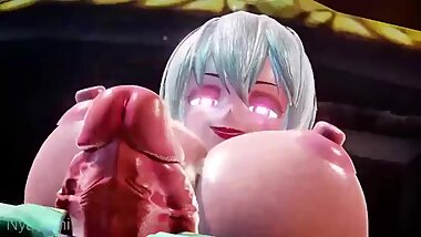 MMD - Futa fucking Aqua in a Bar