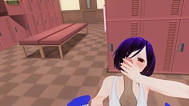 Touka Kirishima en VR [Custom Maid 3d 2