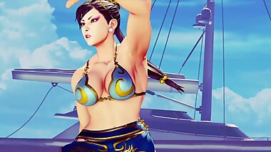 Chun-Li Sexy Outfit Intros 1