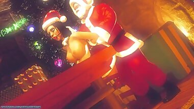 ELIZABETH AND THE SANTA 3D SFM PORN
