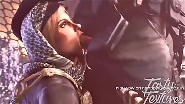 RAINBOW SIX GIRL SUCKED MY BIG DICK [ 3D HENTAI GAME ]