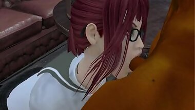 Kneeing hard teasing pose preview