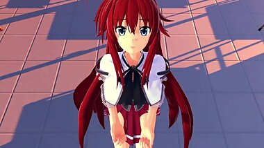 Rias Gremory High School DxD 3d hentai