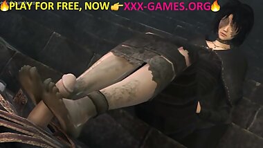 Footjob in xxx game!