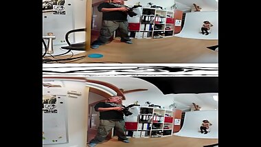 Bella Scaris 11 - Backstage before masturbation videos 3DVR 360 UP-DOWN