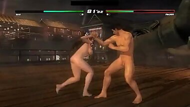 Dead or Alive Last Round Nude Battles #37 Nude Mai vs Nude Akira