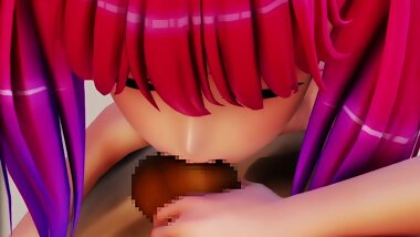 MMD Handjob Blowjob by mozuku48_