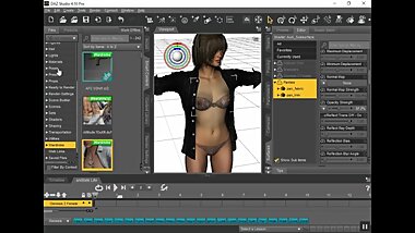 How to make see through clothing in 3d animation