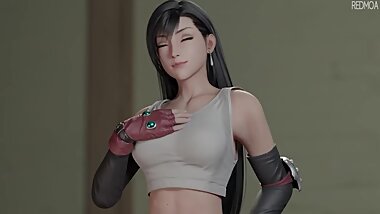 3D Final Fantasy VII - Tifa Lockhart Creampie [Made by redmoa]