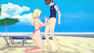 beach day with lady Tsunade