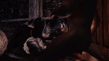 Khajiit Blows Riften Prison Guard