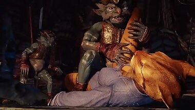 Khajiiti Teen Becomes a Pleasure Slave for Rieklings 1