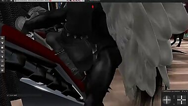 Horned  mating with your slave mare