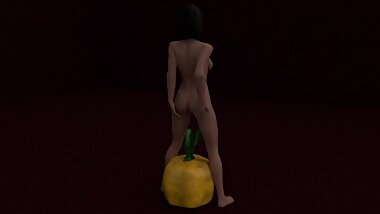3D fantasy pumpkin toy sliding in