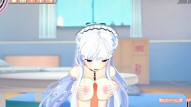 Azur Lane Hentai - Belfast's first time after battle.