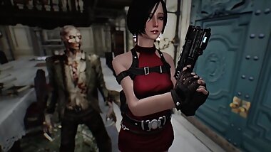 skyrim RESIDENT EVIL 2 Zombie fuck Ada