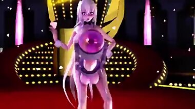 3D MMD Haku Yowane futanari Dance