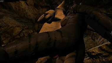 Polefucked by wolf