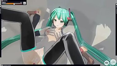 ?CM3D2 ? VOCALOID?MIKU gangbanged on stage?HATUNE MIKU?