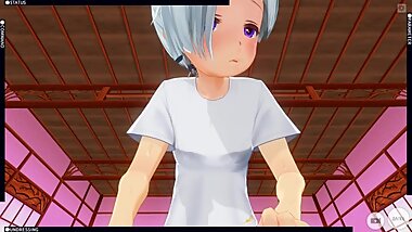 3D HENTAI POV little sister saddled your cock