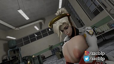 [Overwatch] Naughty Mercy experiments continues