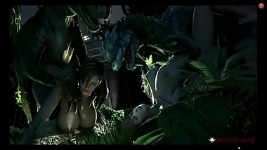 3D Dinosaurs Breeding With Humans