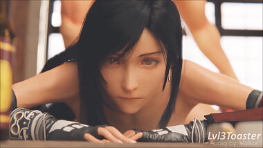 Tifa Lockhart &ndash; Pre workout and From Behind - 3D CG Hentai