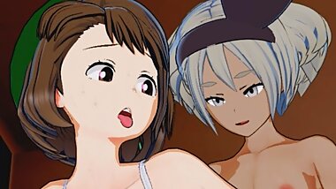 Pokemon - Gloria Fucked by Futanari Bea 3D Hentai
