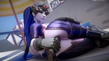 Overwatch Widowmaker 3d Animation Compilation [10 min + Full HD]