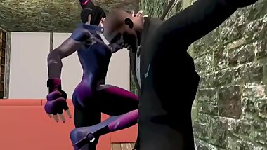 Security Guard In Trouble (Femdom Fight 3D with Juri Han) (shared)