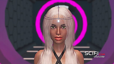 Sci-Fi. Hot 3d shemale having a good time with a lesbian