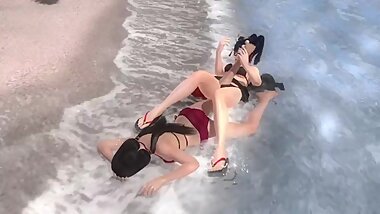 Catfight - Naotora Ii vs Nyotengu