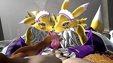 Two renamon maids (Kespr)