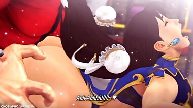 STREET FIGHTER / CHUN-LI (TRAINING OUTFIT) FUCKED BY BISON [SFM]