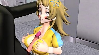 [MMD R-18] Pisters Meets a Friend at the Mall
