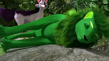 green lion
