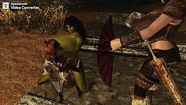 Skyrim -Orian Girl's Beautiful huge bouncing titties!