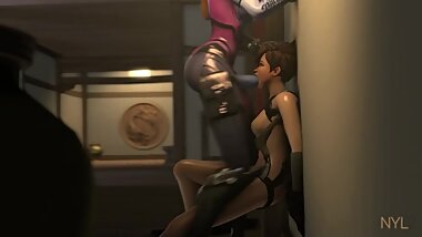 Widowmaker x Tracer : NYL2 : facefuck loop request