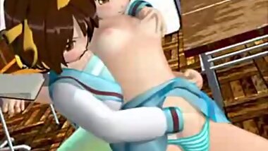 School hentai lesbian