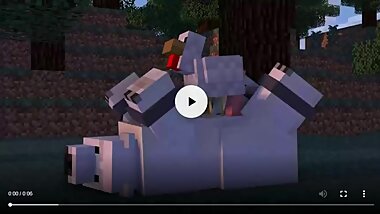 Minecraft sex video - chicken and polar bear